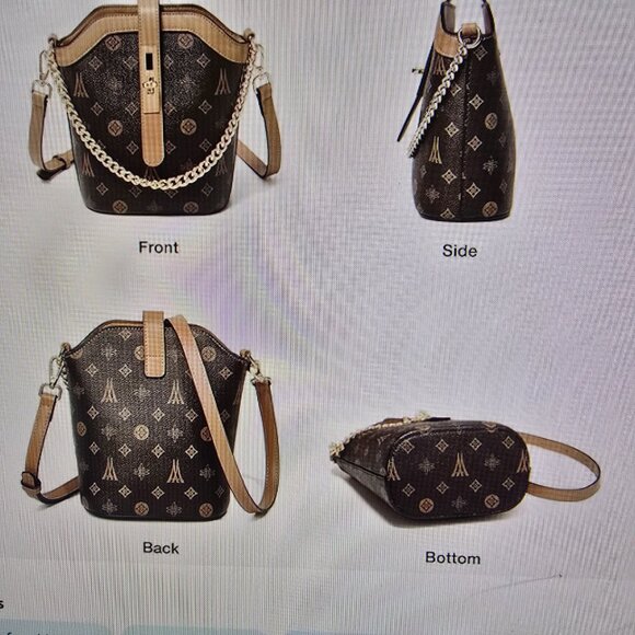 Fashion Floral Monogram Small Crossbody Bag - Picture 11 of 11